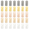 WADORN 50Pcs 5 Colors Alloy Charms FIND-WR0011-36-1