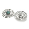 Brass Synthetic Turquoise Cabochons KK-Z088-06P-2