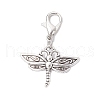 10Pcs 10 Styles Tibetan Style Alloy Pendant Decorations HJEW-JM03201-4