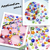 SOFPLATE 120Pcs Transparent Acrylic Beads TACR-SP0001-11A-6