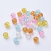 Baking Painted Crackle Glass Beads DGLA-X0006-8mm-13-2