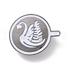 Mother's Day Coffee Cup with Pattern Enamel Pin JEWB-G012-B04-1
