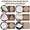 6Pcs 6 Style MDF Wood Ceramic Clay Craft Mold Set DIY-WH0430-537-8