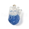 Transparent Resin Pendants CRES-D306-10G-B-2
