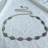 Tibetan Style Zinc Alloy & Iron Oval Link Chain Waist Belly Chains WGB4B33-03-1