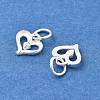 925 Sterling Silver Heart Charms STER-D302-03S-2