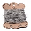 Tarnish Resistant 304 Stainless Steel Curb Chains X-CHS-K004-11P-0.8mm-2