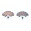 Ion Plating(IP) 304 Stainless Steel Filigree Pendants STAS-T057-60-2