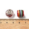  Acrylic & Resin & Polymer Clay Rhinestone European Beads FPDL-NB0001-05-3