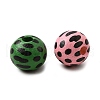 Printed Schima Wood Beads WOOD-L022-04A-02-2