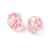 Luminous Handmade Enamel Gold Sand Glass Beads Strands LAMP-U004-08D-4