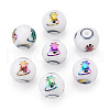 Christmas Opaque Glass Beads X-EGLA-R113-06D-1
