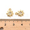 Brass Cubic Zirconia Charms KK-D300-03G-3