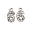 304 Stainless Steel Pendants STAS-L080-002P-06-1