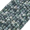 Frosted Natural Moss Agate Beads Strands G-K389-C37-01-2