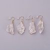 Natural Quartz Crystal Dangle Earrings EJEW-F228-A01-1