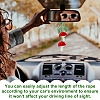 Handmade DIY Wool Crochet Mushroom and Leaf Pendant Decorations AJEW-WH0314-465-6