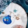 Brass Stud Earring Findings KK-K225-02B-AB-2