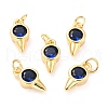 Real 18K Gold Plated Brass Micro Pave Cubic Zirconia Charms ZIRC-L100-088G-2
