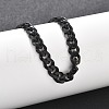 304 Stainless Steel Cuban Link Chain Bracelets for Men Women BJEW-Q038-02EB-3