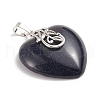 Synthetic Blue Goldstone Pendants G-I275-03J-2