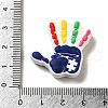 Infantile Autism Theme Silicone Focal Beads SIL-P007-C01-3