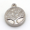 Non-Tarnish 304 Stainless Steel Pendants STAS-S046-28-1