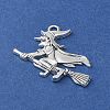 Tibetan Style Alloy Pendants for Halloween PALLOY-O002-12AS-2