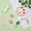 DICOSMETIC 100Pcs 20 Style Food Grade Eco-Friendly Silicone Beads SIL-DC0001-47-5