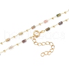 Natural Agate Handmade Beaded Chains Necklace Making NJEW-JN03165-2