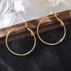 Brass Hoop Earrings EJEW-R014-17A-G-1