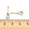 Brass with Cubic Zirconia Pendants KK-Z035-01E-3