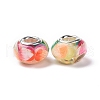 Transparent Resin European Rondelle Beads RPDL-P005-01P-17-2