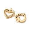 Brass Micro Pave Cubic Zirconia Pendants KK-D373-01D-G-2