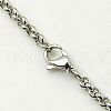 Tarnish Resistant Valentines Day Gift Ideas for Husband Men's Rolo Chain Necklaces 304 Stainless Steel Necklaces X-NJEW-C074-05-3