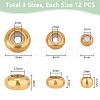   36Pcs 3 Styles 304 Stainless Steel Beads STAS-PH0005-71-2