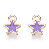 Alloy Enamel Star Charms ENAM-N054-69A-NR-2