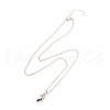 Rack Plating Alloy Heart Pendant Necklaces Sets NJEW-B081-08C-7