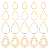 Unicraftale 30Pcs 3 Style 201 Stainless Steel Linking Rings STAS-UN0048-12-1