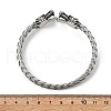 Viking 304 Stainless Steel Open Cuff Bangles for Men BJEW-U001-07M-AS-5
