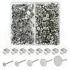 200Pcs 5 Sizes 304 Stainless Steel Stud Earring Findings STAS-YW0001-74P-1