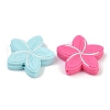 Flower Food Grade Silicone Focal Beads SIL-A011-02F-2