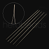 Stainless Steel Collapsible Big Eye Beading Needles ES001Y-S-125mm-2