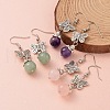Butterfly Alloy Dangle Earrings EJEW-JE01952-1