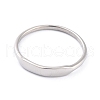 Non-Tarnish 304 Stainless Steel Plain Band Finger Ring for Women RJEW-L103-06-P-2
