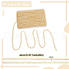 Polyester Thread & Filigree Braided Lace Trim OCOR-WH0097-13B-2