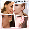 SOFPLATE 3 Styles 201 Stainless Steel Hoop Earrings EJEW-SP0001-04-6