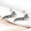 316 Surgical Stainless Steel Stud Earrings EJEW-R022-01AS-2