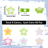 SUNNYCLUE 360Pcs 6 Styles Opaque/Transparent Acrylic Bead OACR-SC0001-91-2