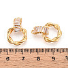 Brass Micro Pave Cubic Zirconia Pendants KK-N263-30G-3